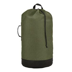 army green backpack laundry bag heavy duty extra large laundry bag resistant dirty travel organizer bag with handles and straps for college, travel, laundromat, apartment 14.5 x 29.3 in 21013558