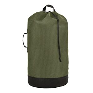 Army Green Backpack Laundry Bag Heavy Duty Extra Large Laundry Bag Resistant Dirty Travel Organizer Bag with Handles and Straps for College, Travel, Laundromat, Apartment 14.5 x 29.3 in 21013558