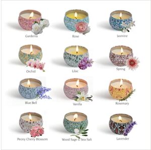 candles gifts set women,12 pack candles for home scented, soy scented candles for home, aromatherapy candle gifts set for christmas day, birthday, mothers day, valentine's day ( 12 fragrances