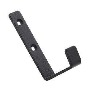 MANMILAI Towel Hooks Heavy Duty Black Wall Hooks Super Thick Pure Metal, Double Hole Screw Installation, Never Fall Off, Hanger for Clothes Key(3 Matte Black)