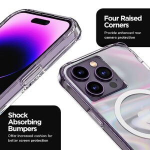 Case-Mate iPhone 14 Pro Case - Soap Bubble [10FT Drop Protection] [Compatible with MagSafe] Magnetic Cover with Iridescent Swirl Effect for iPhone 14 Pro 6.1", Anti-Scratch, Shock Absorbing