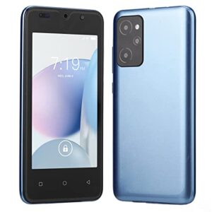 Unlocked Cell Phone, Unlocked Smartphone for Android 6, 4.66" HD Screen, 2GB 32GB, Dual SIM, Face Recognition Unlock Phone, 2MP 5MP Dual Camera, 2800mAh, Compatible with T Mobile, ATT(Light Blue)