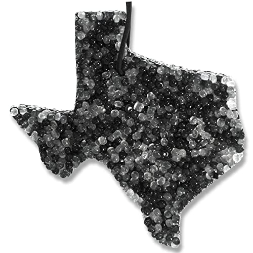 Icy Black Scented Freshies 1 Black and White Texas State, Lone Star Candles and More’s Original Fragrance, Uniquely Masculine and Earthy, Air Freshener, Car Freshener Premium Aroma Beads, USA Made