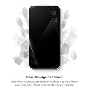ZAGG Invisible Shield Glass Elite Privacy Screen Protector for Apple iPhone 14 Pro Max - Two-Way Privacy Filter, 4X Stronger, Anti-Fingerprint Technology, Easy to Install