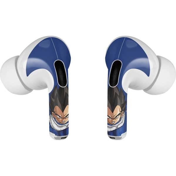 Skinit Decal Audio Skin Compatible with Apple AirPods Pro - Officially Licensed Dragon Ball Z Vegeta Saiyan Armor Design