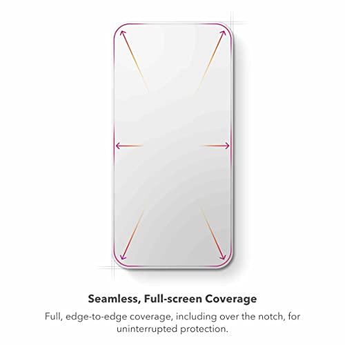 ZAGG InvisibleShield Glass XTR2 Screen Protector for iPhone 14 Pro Max - with New Anti-reflective Technology, Anti-dust installation, and Ultra Strong Hexiom Impact Technology