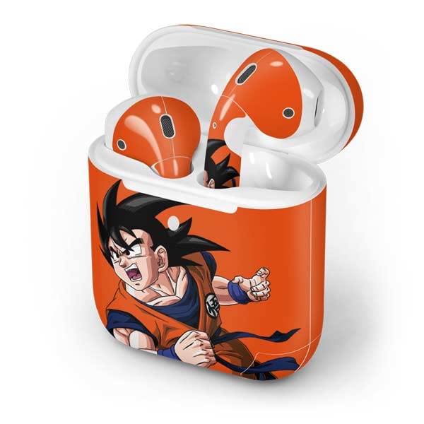 Skinit Decal Audio Skin Compatible with Apple AirPods with Wireless Charging Case - Officially Licensed Dragon Ball Z Goku Turtle School Uniform Design
