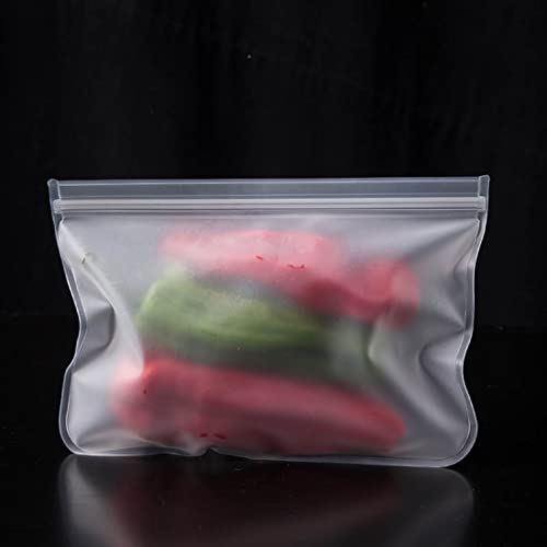 Kitchen HomeEco - 8 Pack Reusable Silicone Storage Bags BPA Free Freezer Safe Leakproof Plastic Free, Perfect for Safe Food Storage, Includes 2 Small, 2 Medium, 2 Large & 2 X-large Storage Bags