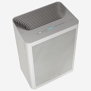 SAMSUNG Bluesky Compact Air Purifier, Home Filtration System for Small Rooms w/ Smart Purification, Remote Monitoring and Control, Auto and Sleep Modes, AX26BG3100GG, Grey