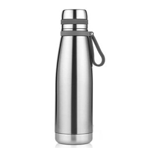 jiaqi vacuum insulated coffee bottle,stainless steel vacuum insulated bike water bottles with filter, keep hot&cold drink metal water flask 25oz
