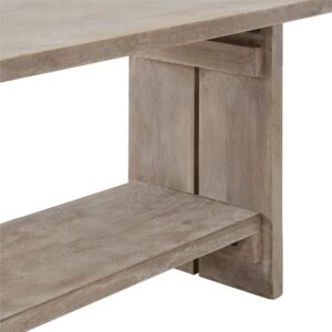 Alaterre Furniture Castleton Mango Wood 40" W Bench, Driftwood