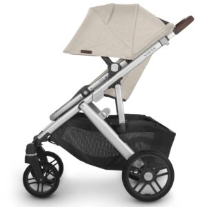 Vista V2 Stroller- Declan (Oat Melange/Silver/Chestnut Leather) + MESA V2 Infant Car Seat - Jake (Charcoal)