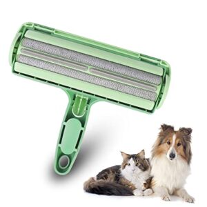 upgrade pet hair remover, dog and cat fur remover for furniture, couch, car seat, carpet, bedding, starkik reusable lint roller, portable, electrostatic, bigger, perfect pet fur removal tool