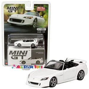mini gt 1:64 honda s2000 ap2 type s grand prix white 349 diecast model mgt00349 true scale miniatures