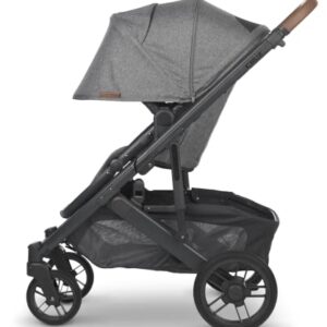 Cruz V2 Stroller - Greyson (Charcoal Melange/Carbon/Saddle Leather) + MESA V2 Infant Car Seat - Jake (Charcoal)