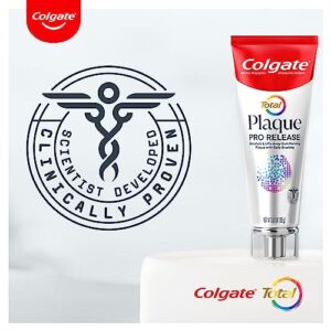 Colgate Total Plaque Pro Release Whitening Toothpaste, 1 Pack, 3.0 Oz Tube