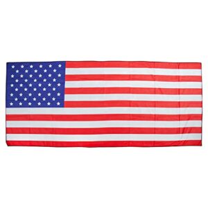 usa flag inspired, quick drying, extra large sandfree american flag beach towel - 71x35 unique design for big summer fun, perfect for beach, camping, sports or travel accessories towel.