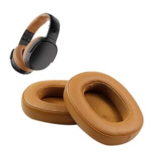 ferbao earmuffs ear pads for skullcandy crusher 360 headphones replacement accessories (brown)