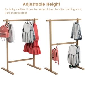 VOGUSLAND Dress up Rack, Child Garment Rack, Kids Clothing Rack for Small Space(29.5" W x 17.5" D x 38.5" H)