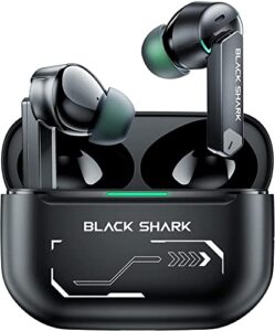 black shark joybuds pro wireless earbuds, 40db anc bluetooth 5.2 gaming earphones, with 30h battery life, 40ms ultra-low latency, six mics, 12mm drivers, ipx4, ear buds for android and ios (black)