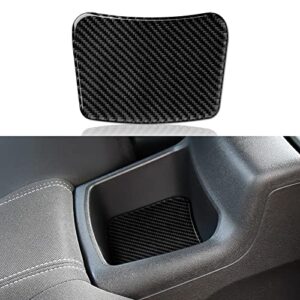 car rear seat storage box mat sticker decal carbon fiber interior trim cover for chevrolet camaro zl1 2016 2017 2018 2019 2020 2021 2022 2023 accessories
