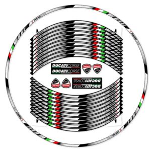 atopal wheel stickers motorcycle accessories kit stripestape edge outer rim reflective for ducati 748 916 996 998 749 999 hyperstrada 796 820 939 multistrada 620 950 1000 1200 1260 v4,1set-green