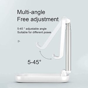 N/A Cell Phone Stand, Angle Adjustable Phone Stand,Desktop Sturdy Aluminum Metal Phone Holder,Compatible with Mobile Phone Tablet