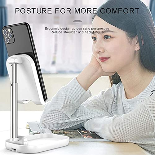 N/A Cell Phone Stand, Angle Adjustable Phone Stand,Desktop Sturdy Aluminum Metal Phone Holder,Compatible with Mobile Phone Tablet