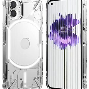 Ringke Fusion-X [Anti-Scratch Dual Coating] Compatible with Nothing Phone 1 Case, Transparent Augmented Bumper Shockproof Cover Designed for Nothing Phone (1) - Clear