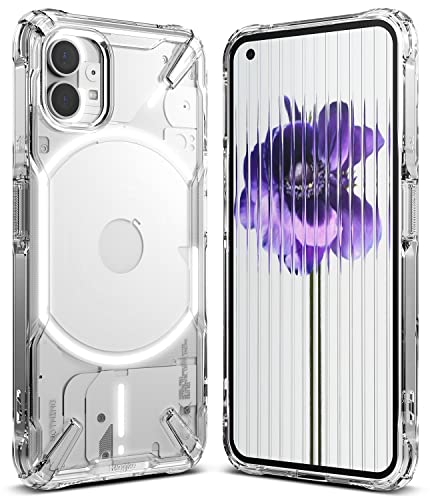 Ringke Fusion-X [Anti-Scratch Dual Coating] Compatible with Nothing Phone 1 Case, Transparent Augmented Bumper Shockproof Cover Designed for Nothing Phone (1) - Clear