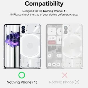 Ringke Fusion-X [Anti-Scratch Dual Coating] Compatible with Nothing Phone 1 Case, Transparent Augmented Bumper Shockproof Cover Designed for Nothing Phone (1) - Clear