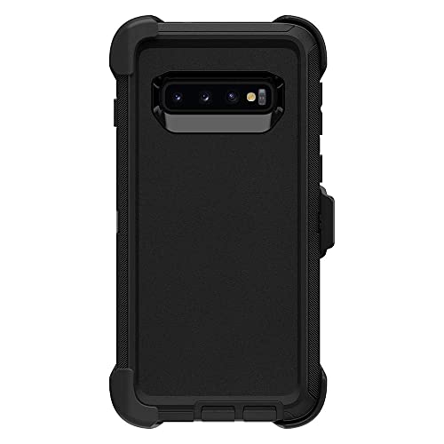 Defender Case Compatible with Samsung Galaxy S10 Case - Polycarbonate, Black