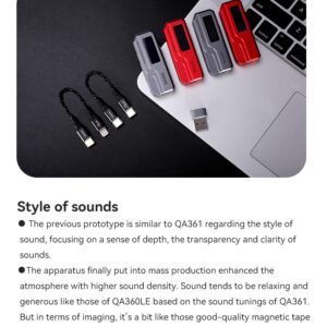 QLS MC01/MC01se Portable USB DAC/AMP Dual Flagship CS43131 HiFi Decoder Headphone Amplifier 4.4mm/3.5mm Type-C USB (MC01 Grey)