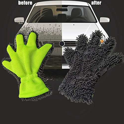 Havamoasa 1PC Window Double Sided Car Care Wheel Brush Car Aluminium Wheel Cleaner Glove for Car Care Motorcycle Bicycle and Rim Glove for Car Cleaning and Car Preparation