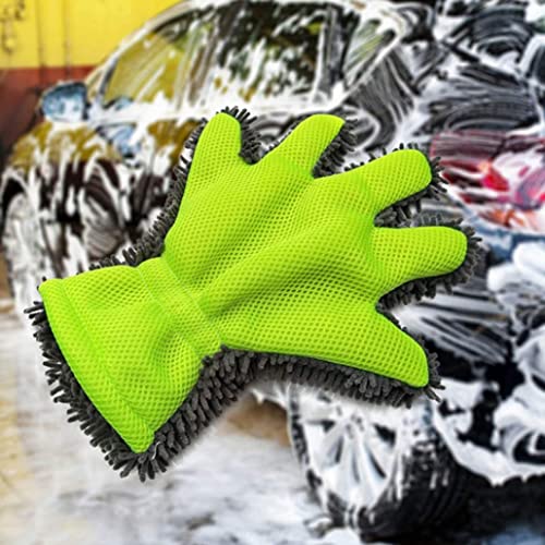 Havamoasa 1PC Window Double Sided Car Care Wheel Brush Car Aluminium Wheel Cleaner Glove for Car Care Motorcycle Bicycle and Rim Glove for Car Cleaning and Car Preparation