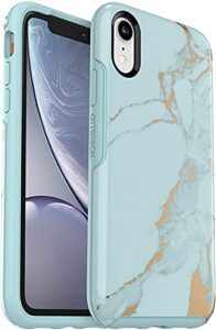 otterbox symmetry series slim case for iphone xr (only) - non-retail packaging - teal marble
