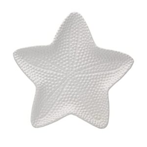 fitz and floyd fitz & floyd coastal home starfish platter, 14.5 inch, white
