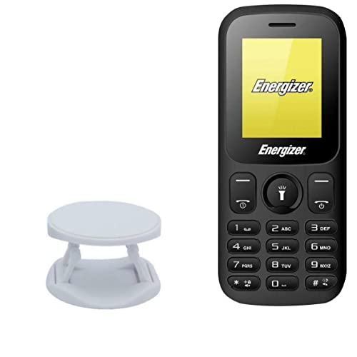 BoxWave Phone Grip Compatible with Energizer E10+ (Phone Grip by BoxWave) - SnapGrip Tilt Holder, Back Grip Enhancer Tilt Stand for Energizer E10+ - Winter White