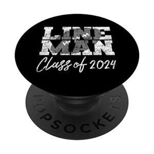 lineman class of 2024 - football silhouette popsockets swappable popgrip