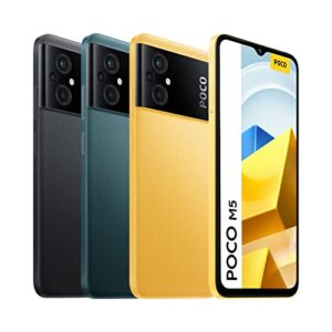 Xiaomi Poco M5 4G LTE GSM (128GB + 4GB) 50MP Triple Camera 6.58" Octa Core (NOT for USA Market) Global Unlocked + (w/Fast 51w Car Charger) (Green Global Version)