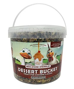 pecking order dessert bucket mealworm sprinkles - 5 lb