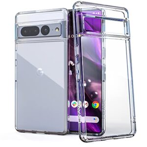 crave clear guard for pixel 7 pro case, shockproof clear case for google pixel 7 pro