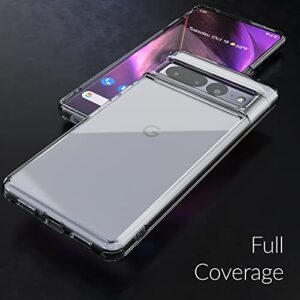 Crave Clear Guard for Pixel 7 Pro Case, Shockproof Clear Case for Google Pixel 7 Pro