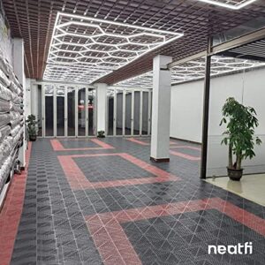 Neatfi LED Car Garage Light, Ceiling Light, Shop Light for Car Detailing, Garage, Workshop and Gym (15 Hex Grids, Cool White)