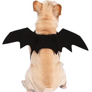 chichome dog halloween costumes bat wings halloween costumes pet bat costume for dogs pet cosplay halloween funny cool costume halloween outfits for medium large dog, grey