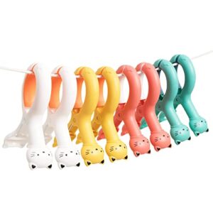 beach towel clips for beach chairs cruise,set of 6,cat laundry clips for drying clothes,quilt,blanket,home pool chair (8pc)