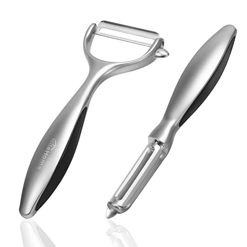 NileHome Vegetable Peeler, Potato Peelers For Kitchen Apple, Veggie, Fruit, Potatoes, Carrot Peeler Stainless Steel Potato Peeler Hand(2pcs)