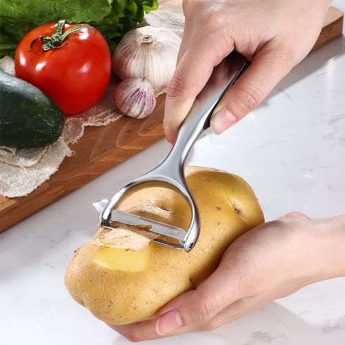 NileHome Vegetable Peeler, Potato Peelers For Kitchen Apple, Veggie, Fruit, Potatoes, Carrot Peeler Stainless Steel Potato Peeler Hand(2pcs)