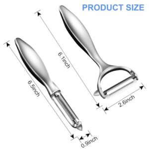 NileHome Vegetable Peeler, Potato Peelers For Kitchen Apple, Veggie, Fruit, Potatoes, Carrot Peeler Stainless Steel Potato Peeler Hand(2pcs)