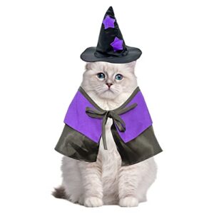 chichome cat halloween costumes halloween pet wizard costume for small dog cat dog cat wizard costume for cosplay halloween party halloween christmas pet costume gift for small dogs cats